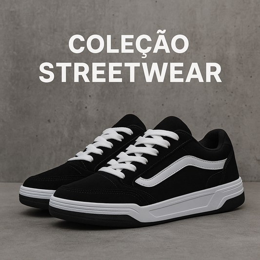 Tênis Hylane Skatista Preto — Streetwear Unissex