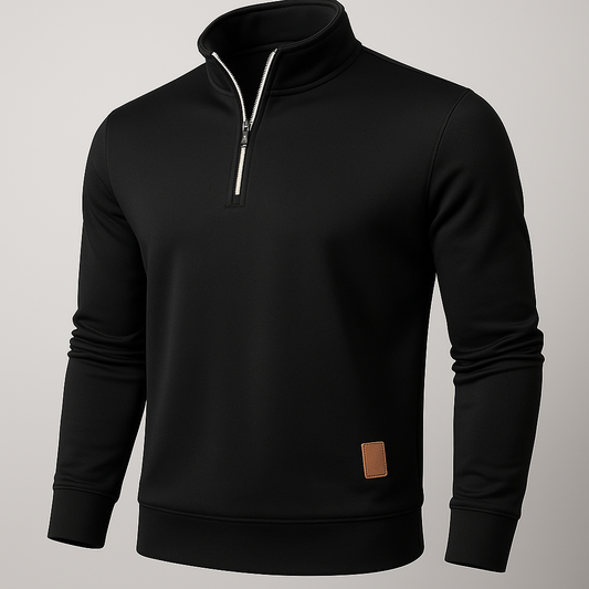 Moletom Premium Quarter Zip Minimalista – Athenas013